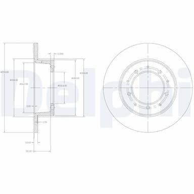 Bremžu diski DELPHI BG2799 1