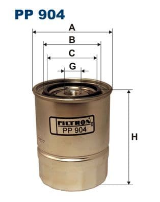 Degvielas filtrs FILTRON PP 904 1