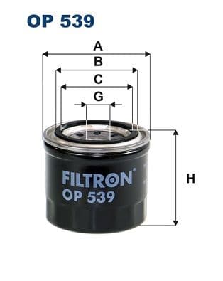 Eļļas filtrs FILTRON OP 539 1