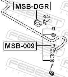 Piekare, Stabilizators FEBEST MSB-DGR 2