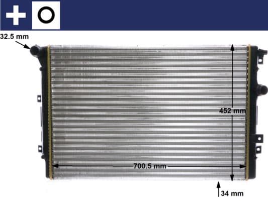 Radiators, Motora dzesēšanas sistēma MAHLE CR 2032 000S 1