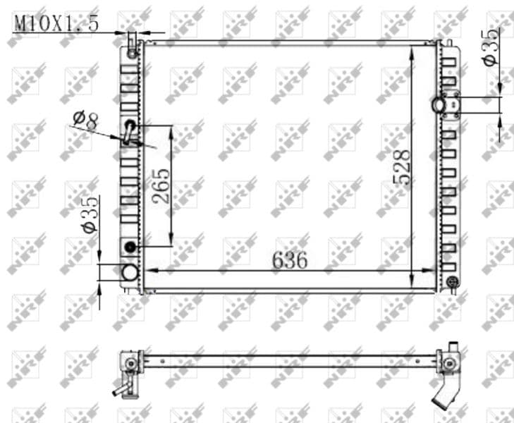 Radiators, Motora dzesēšanas sistēma NRF 59147 1