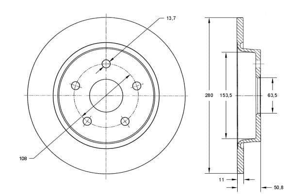 Bremžu diski TOMEX Brakes TX 73-01 1