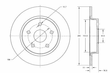 Bremžu diski TOMEX Brakes TX 73-01 1