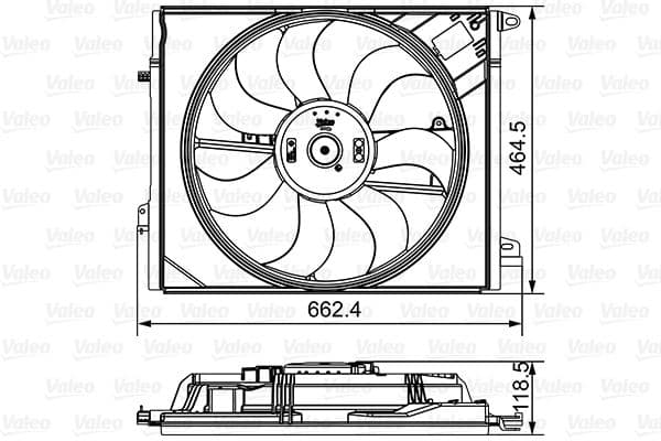 Ventilators, Motora dzesēšanas sistēma VALEO 696881 1