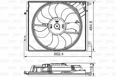 Ventilators, Motora dzesēšanas sistēma VALEO 696881 1