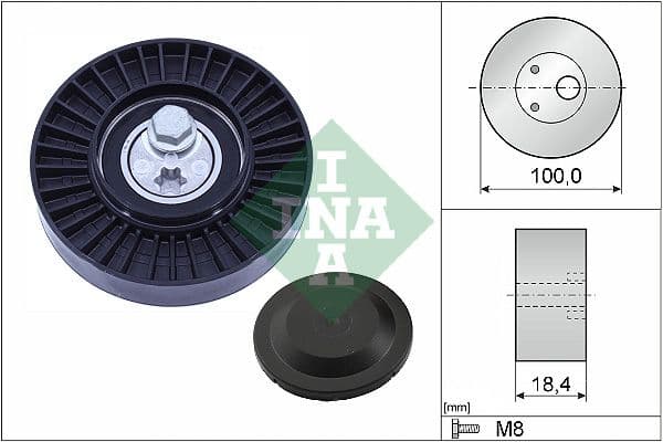 Spriegotājrullītis, Ķīļrievu siksna Schaeffler INA 531 0966 10 1