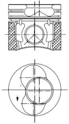 Virzulis KOLBENSCHMIDT 99851600 1