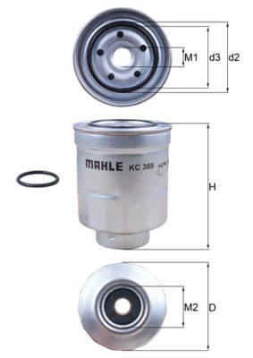 Degvielas filtrs KNECHT KC 389D 1