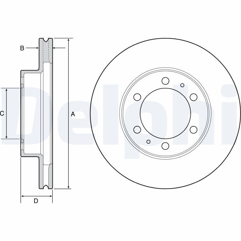 Bremžu diski DELPHI BG4557 1