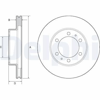 Bremžu diski DELPHI BG4557 1