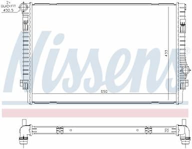 Radiators, Motora dzesēšanas sistēma NISSENS 65302 5