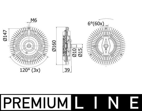 Sajūgs, Radiatora ventilators MAHLE CFC 265 000P 1