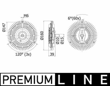 Sajūgs, Radiatora ventilators MAHLE CFC 265 000P 1