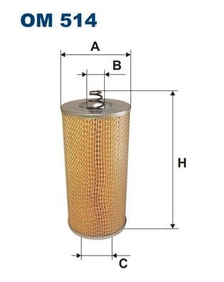 Eļļas filtrs FILTRON OM 514 1