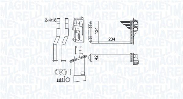 Siltummainis, Salona apsilde MAGNETI MARELLI 350218466000 1