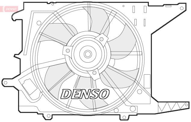 Ventilators, Motora dzesēšanas sistēma DENSO DER37003 1