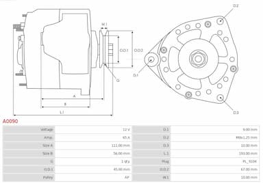 Ģenerators AS-PL A0090 6