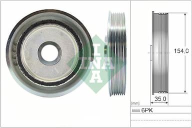 Piedziņas skriemelis, Kloķvārpsta Schaeffler INA 544 0112 10 1