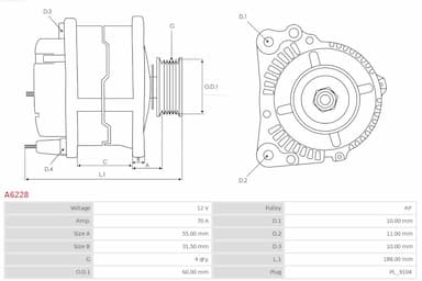 Ģenerators AS-PL A6228 5