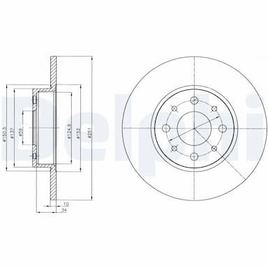 Bremžu diski DELPHI BG4312 1