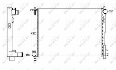 Radiators, Motora dzesēšanas sistēma NRF 58263A 4