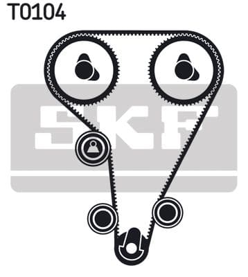 Zobsiksnas komplekts SKF VKMA 04212 2