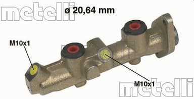 Galvenais bremžu cilindrs METELLI 05-0251 1