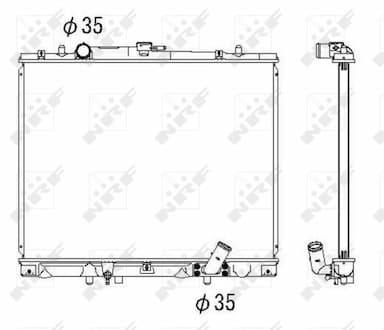 Radiators, Motora dzesēšanas sistēma NRF 53285 4