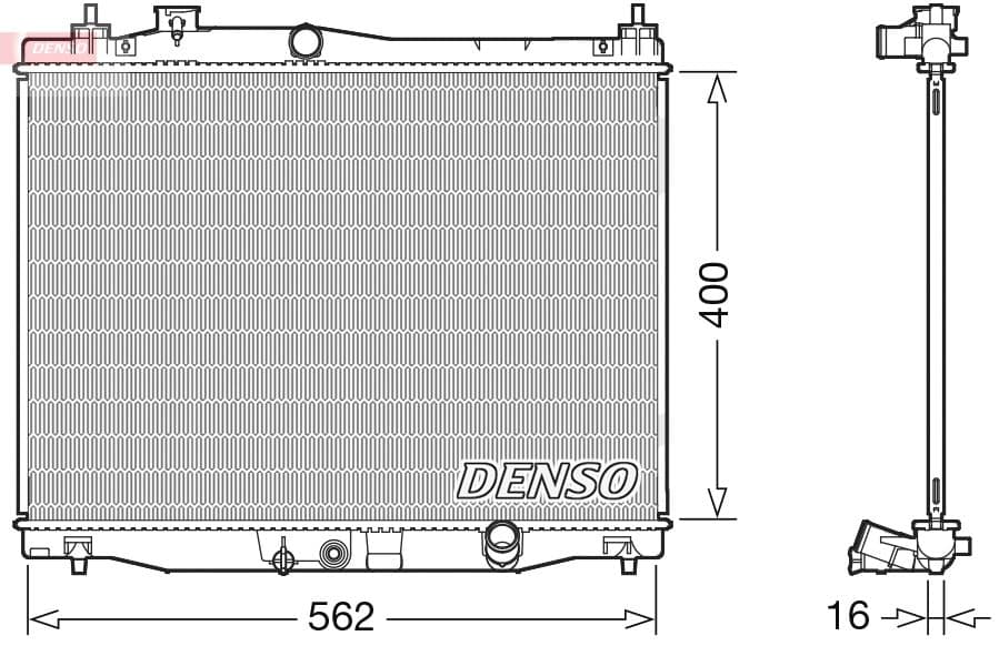 Radiators, Motora dzesēšanas sistēma DENSO DRM40047 1