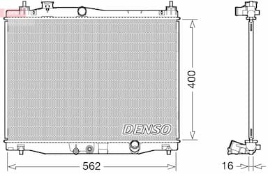 Radiators, Motora dzesēšanas sistēma DENSO DRM40047 1