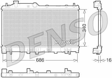 Radiators, Motora dzesēšanas sistēma DENSO DRM36013 1