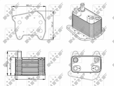 Eļļas radiators, Motoreļļa NRF 31276 5