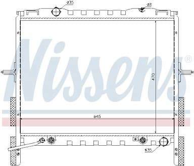 Radiators, Motora dzesēšanas sistēma NISSENS 66657 5