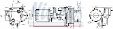 Eļļas radiators, Motoreļļa NISSENS 91337 1