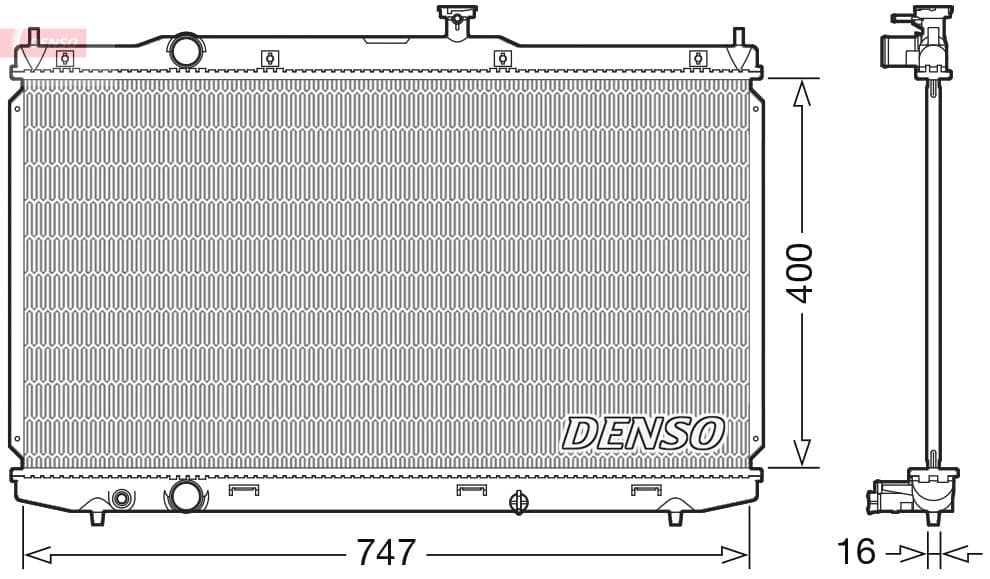 Radiators, Motora dzesēšanas sistēma DENSO DRM40039 1