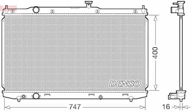 Radiators, Motora dzesēšanas sistēma DENSO DRM40039 1