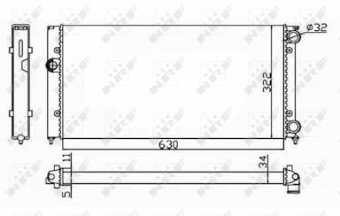 Radiators, Motora dzesēšanas sistēma NRF 54664 4