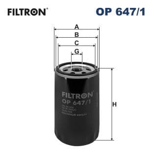 Eļļas filtrs FILTRON OP 647/1 1