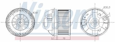 Salona ventilators NISSENS 87245 7