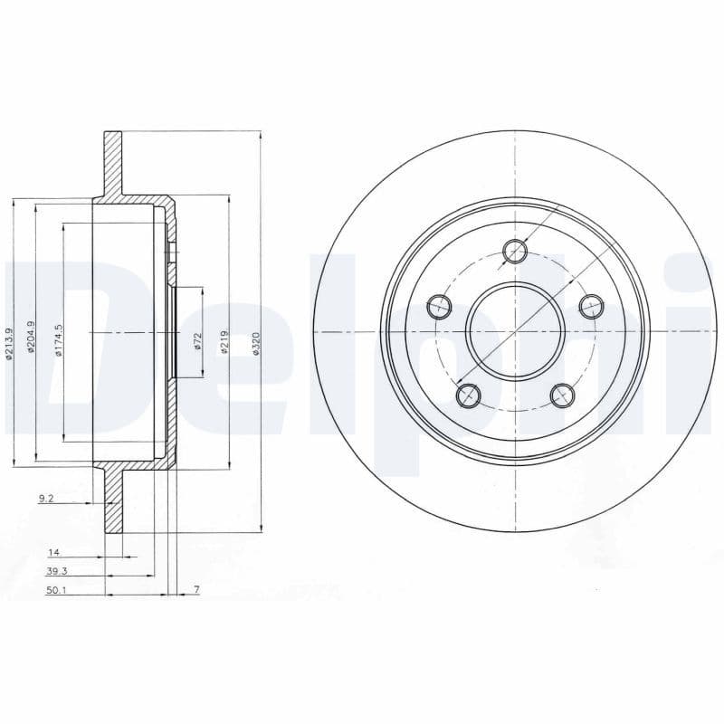 Bremžu diski DELPHI BG4160 1