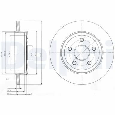 Bremžu diski DELPHI BG4160 1