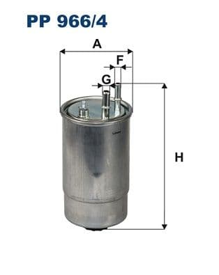 Degvielas filtrs FILTRON PP 966/4 1