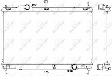 Radiators, Motora dzesēšanas sistēma NRF 53039 1