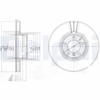 Bremžu diski DELPHI BG9005 1