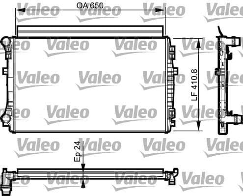 Radiators, Motora dzesēšanas sistēma VALEO 735558 1