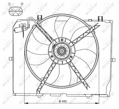 Ventilators, Motora dzesēšanas sistēma NRF 47066 1