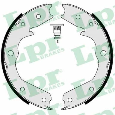 Bremžu loku kompl., Stāvbremze LPR 08970 1