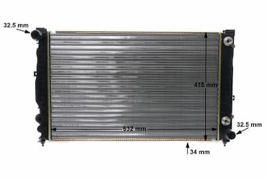 Radiators, Motora dzesēšanas sistēma MAHLE CR 648 000S 16