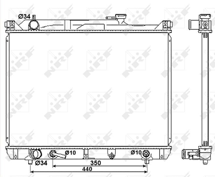 Radiators, Motora dzesēšanas sistēma NRF 53037 1